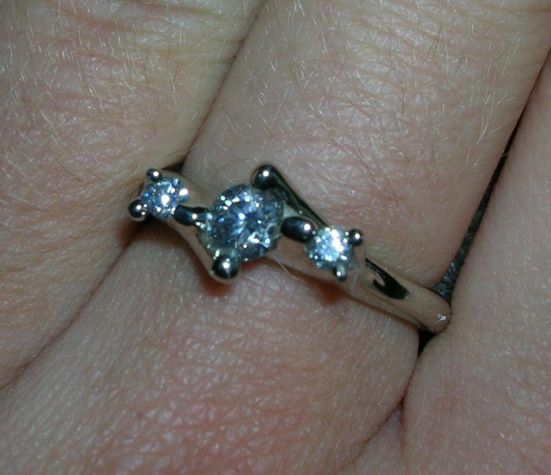 Engagement Ring with Side Stones